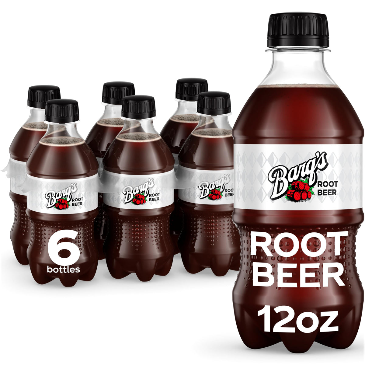 Barq's Root Beer bottle 12oz ready for a refreshing sip.