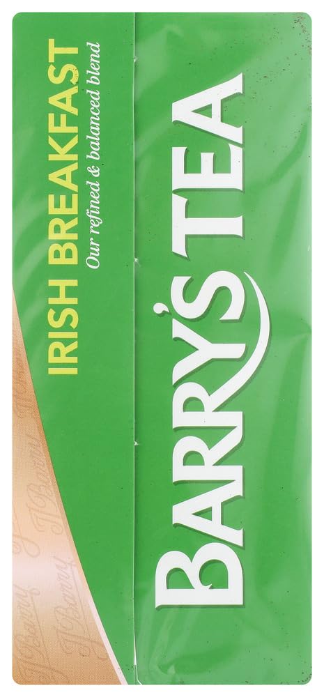 Barry's Irish Breakfast Tea morning routine beverage for quick brew.