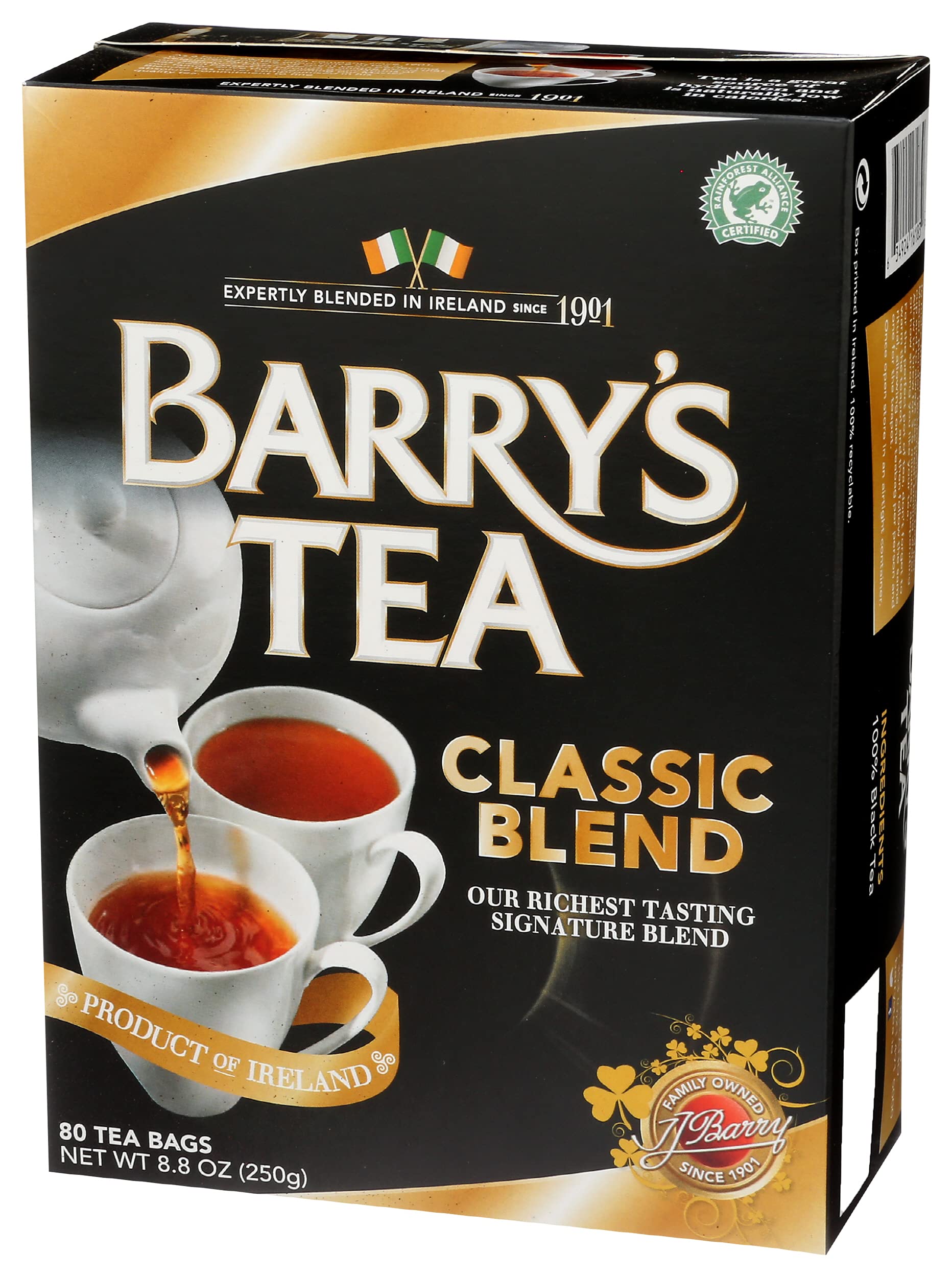 Barry's Restore It All Classic Blend top view, 80-count value for busy mornings.