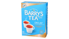 Barry's Tea Decaf 80-count tea bags on display, offering a smooth, caffeine-free routine.