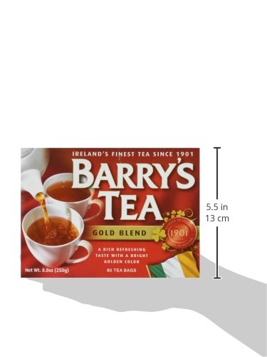 Kettle steam rising as Barry's Tea Gold Blend brews