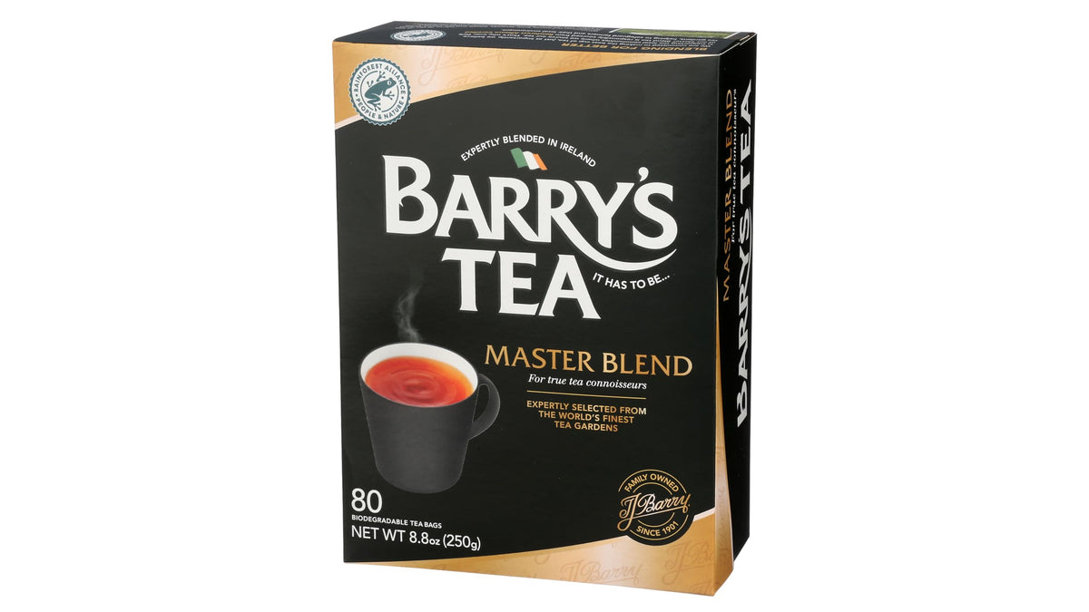 Barry's Tea Master Blend tea bags in the 80-count pack for everyday enjoyment.