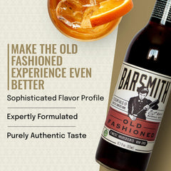 Barsmith Old Fashioned Mix served in a glass as a classic cocktail