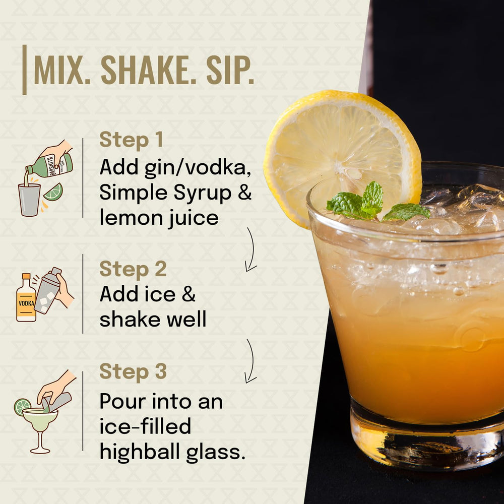Barsmith Simple Syrup iced-tea-setup shows refreshing non-alcoholic option