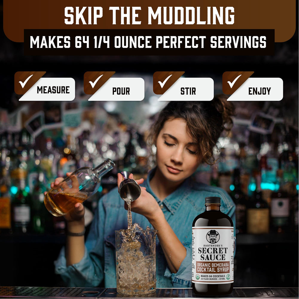 Tiki cocktail mix captures tropical flair and depth from Demerara sugar syrup.