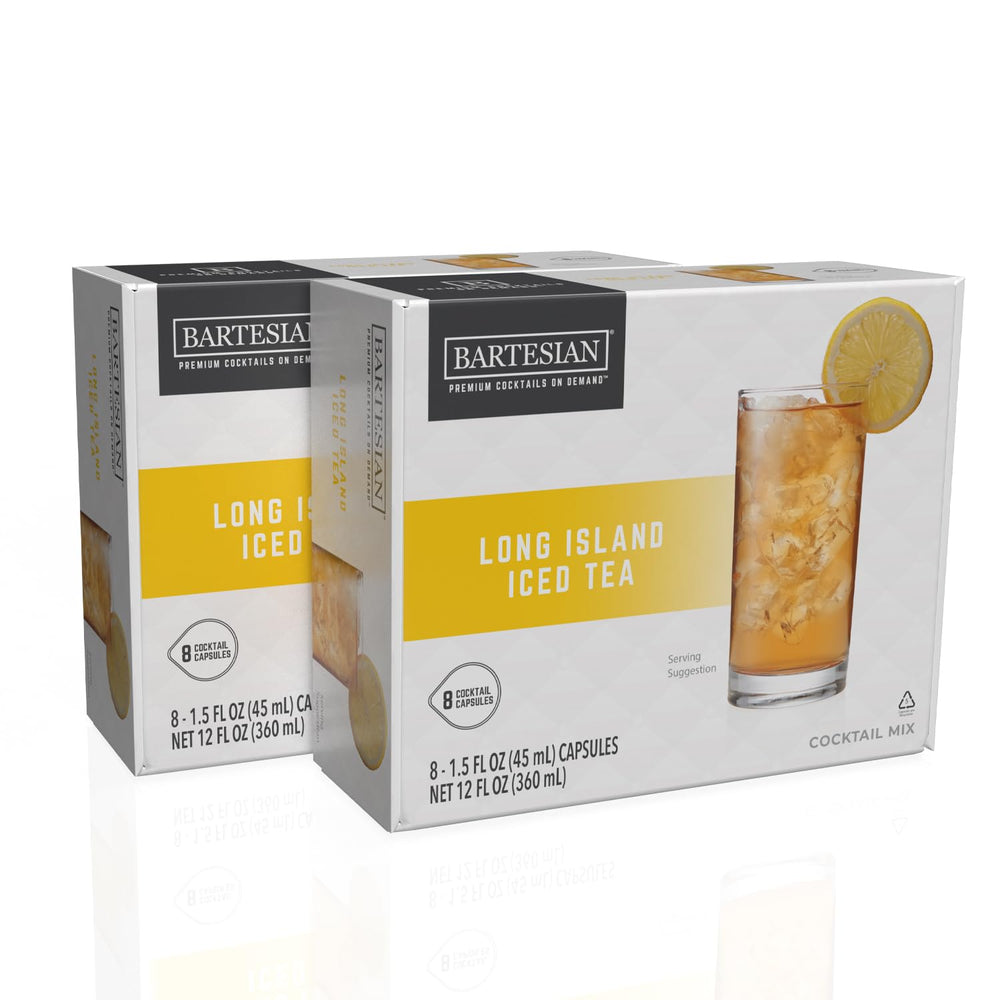 Bartesian Long Island Iced Tea capsules in a 6-pack for quick home cocktails