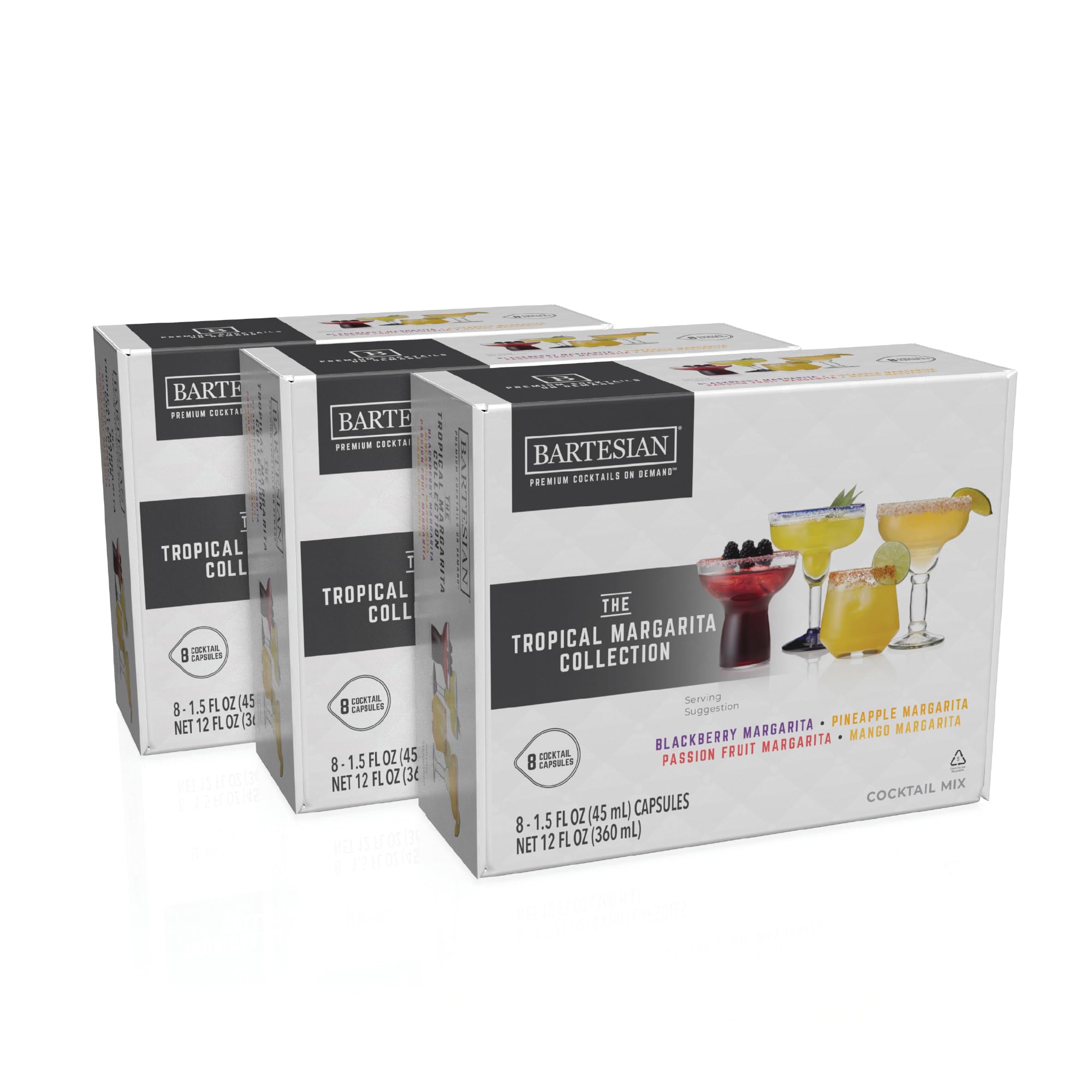 Bartesian Tropical Margarita Capsules Pack offers fresh ingredients for bar-quality home cocktails