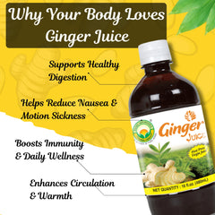 Basic Ayurveda Ginger Juice glass shows golden liquid ready to sip.