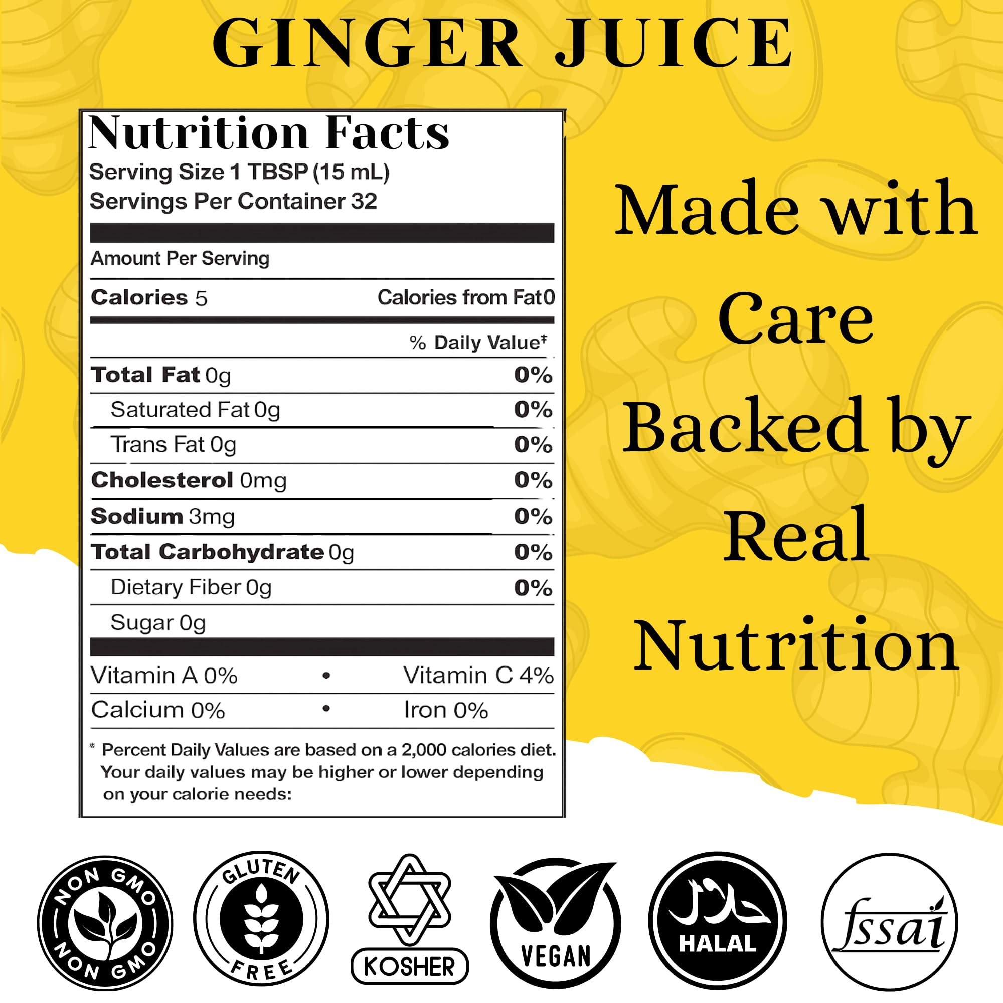 Basic Ayurveda Ginger Juice pour into warm water for a gentle morning start.