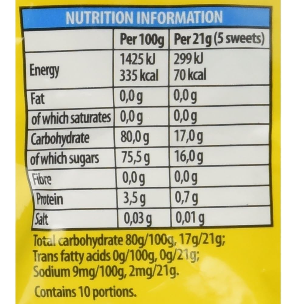 Bassett's Jelly Babies pack-6 showing convenient 165g portions for gifting.