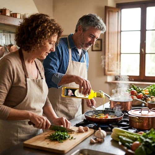 BASSO 1904 Garlic Oil drizzle adds depth to dressings and pasta.
