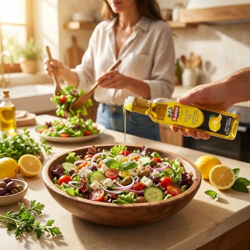 BASSO 1904 Lemon Oil on a salad or pasta adds aroma and depth to flavor.