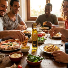 BASSO 1904 black truffle oil enhances pasta with rich aroma