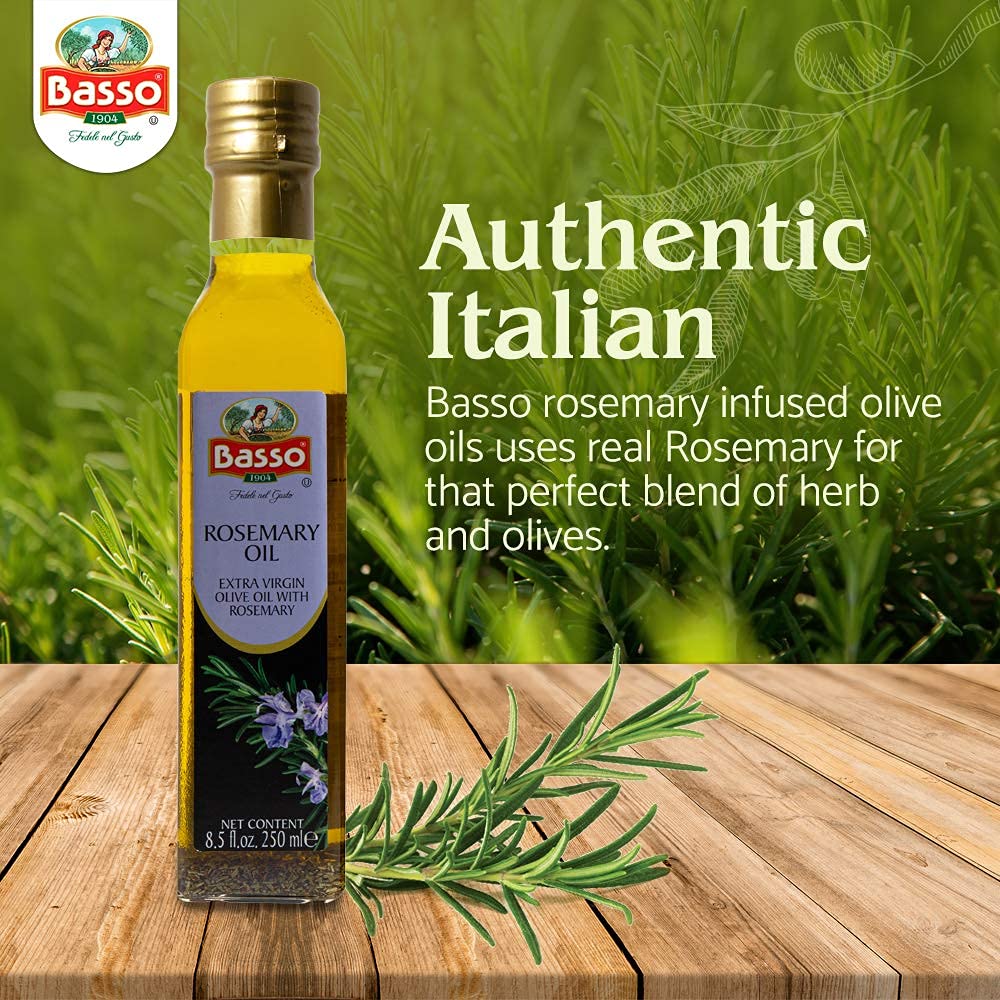 BASSO 1904 Rosemary Oil dressing plate adds herbal flavor.
