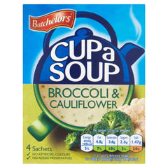 Batchelors Cup a Soup creamy broccoli and cauliflower cup, quick comforting lunch