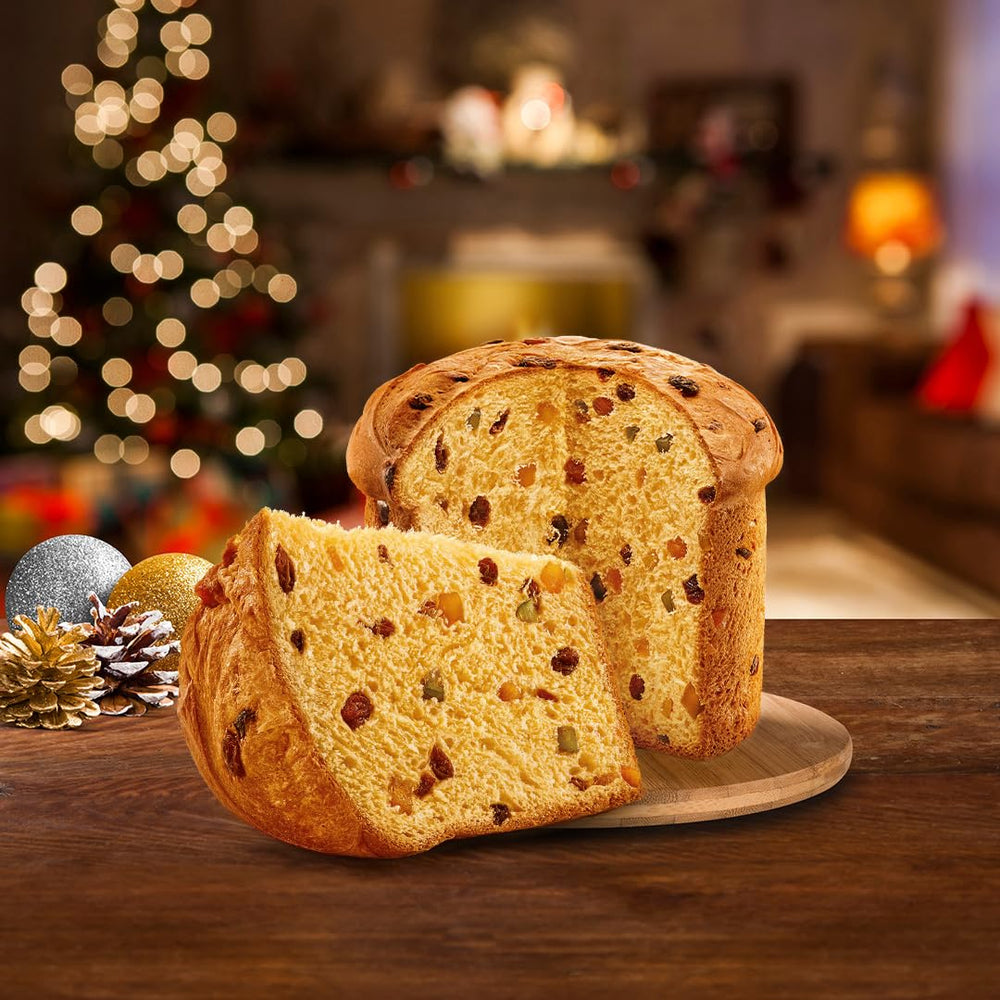 Bauducco mini panettone travel-size moist and fresh for office or home.