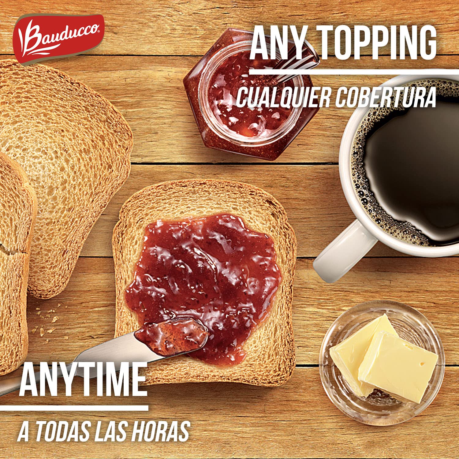 Bauducco Toast Crisp Bite: light texture ideal for quick snacks.