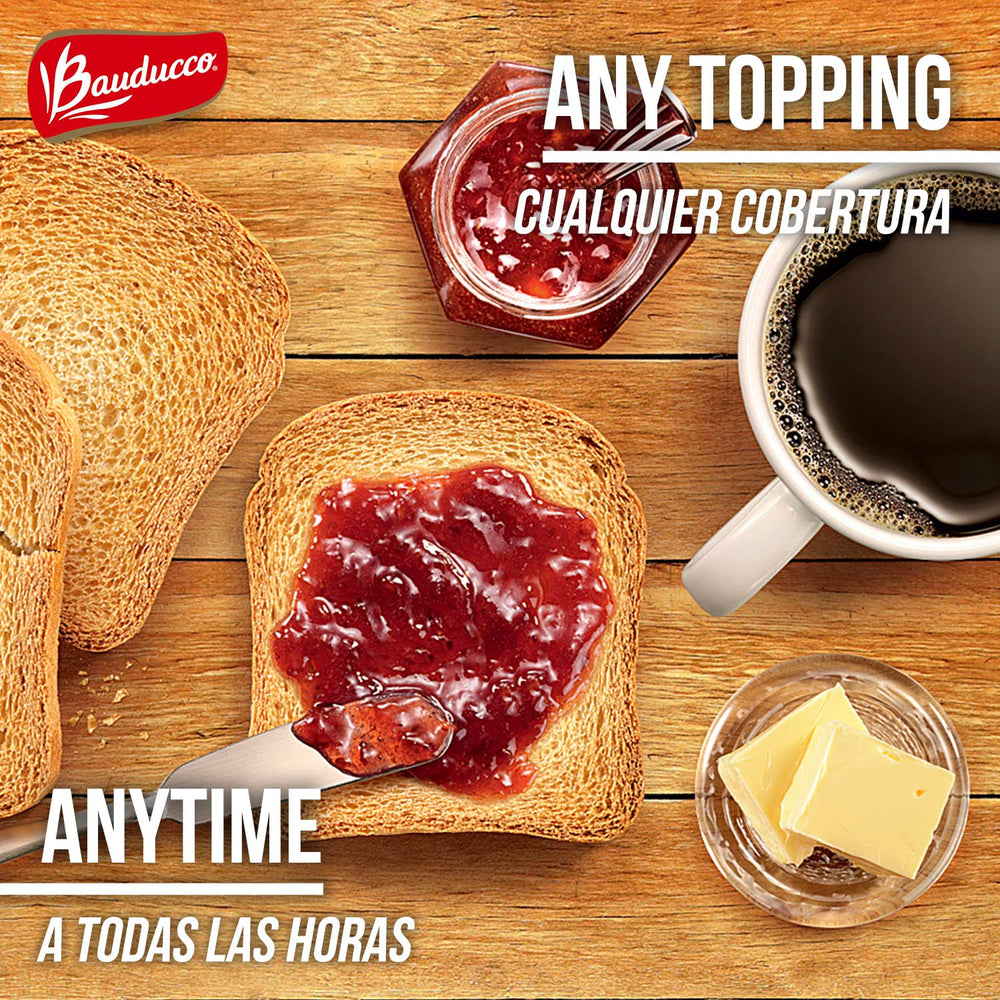 Bauducco Toast Crisp Bite: light texture ideal for quick snacks.