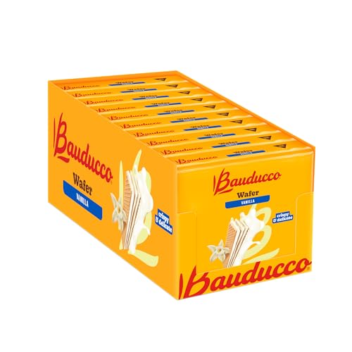 Bauducco vanilla cream layered wafers, perfect for coffee breaks and dessert platters