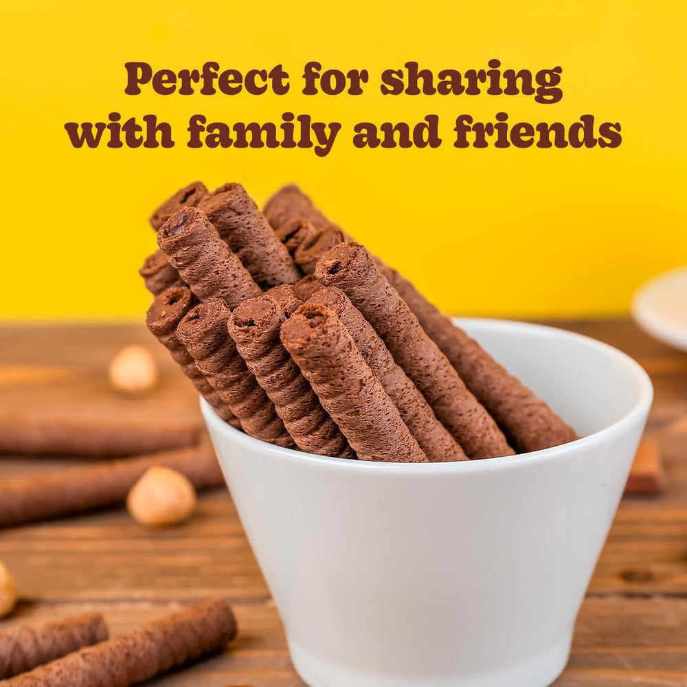 Bauducco wafer rolls family-size 14oz large package for sharing