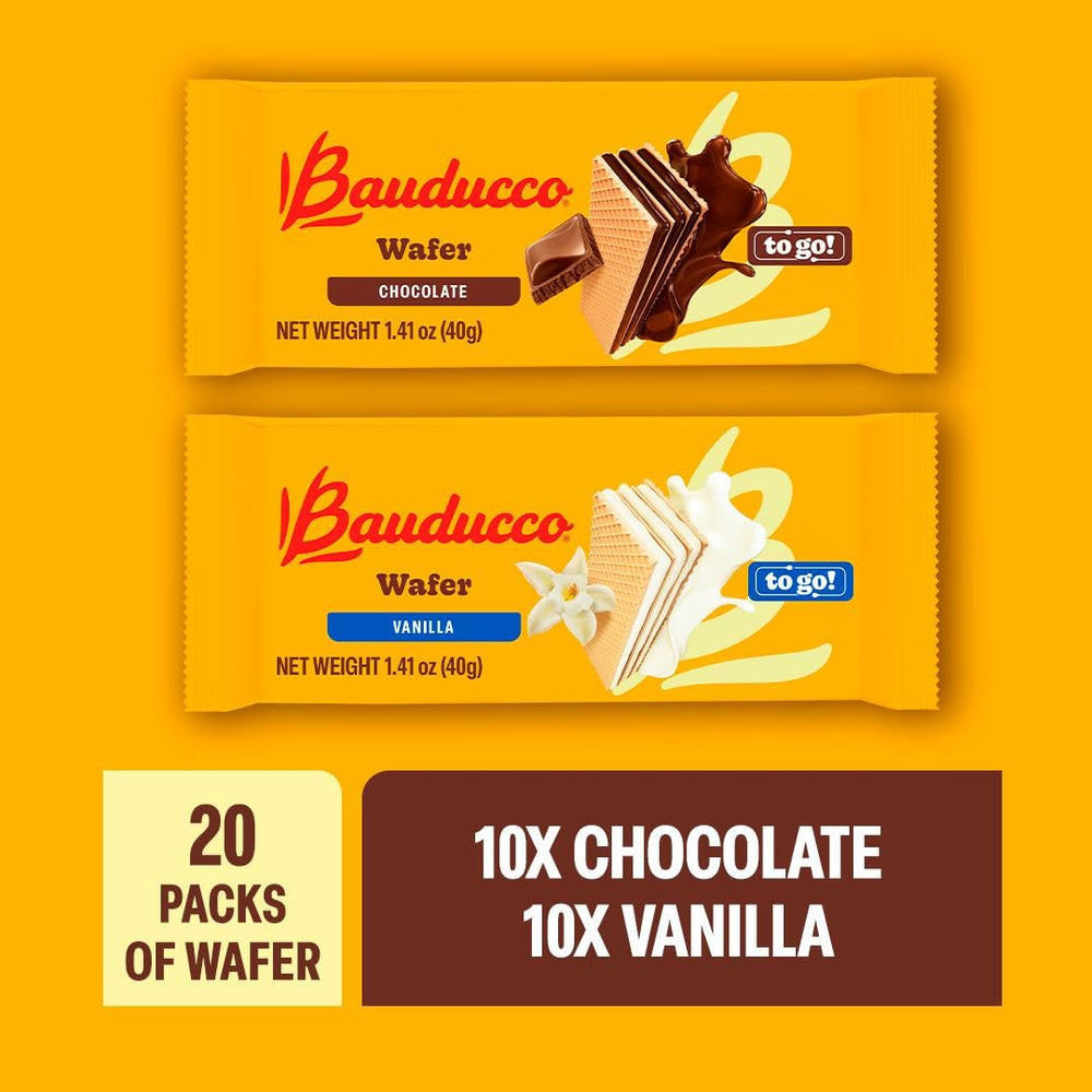 Bauducco wafers close-up highlighting crisp texture and light sweetness