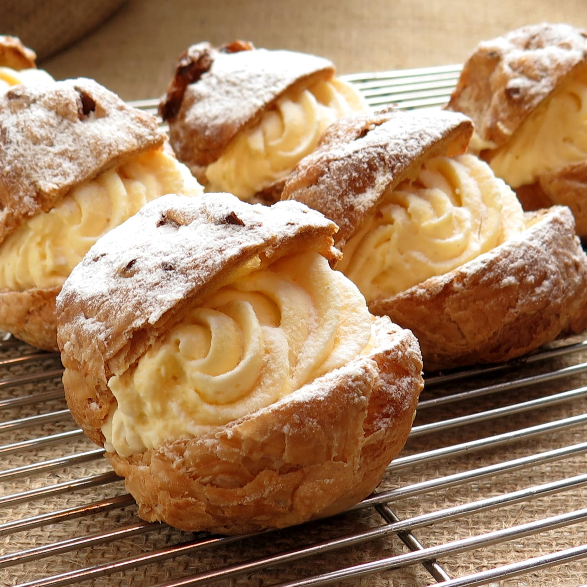 Bavarian Cream Filling used to fill donuts and cookies