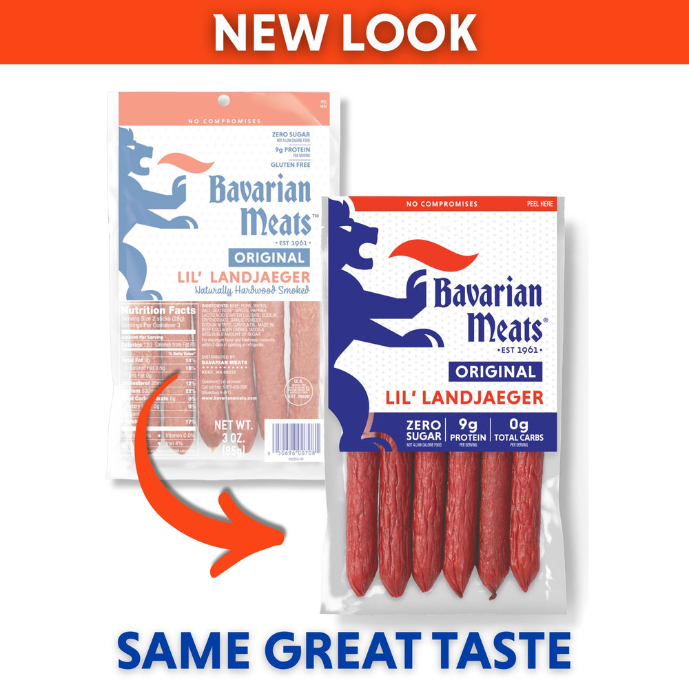 Bavarian Meats Lil' Landjaeger 3oz pack with zero sugar.