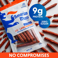 Zero sugar meat sticks from Bavarian Meats, keto-friendly snack option