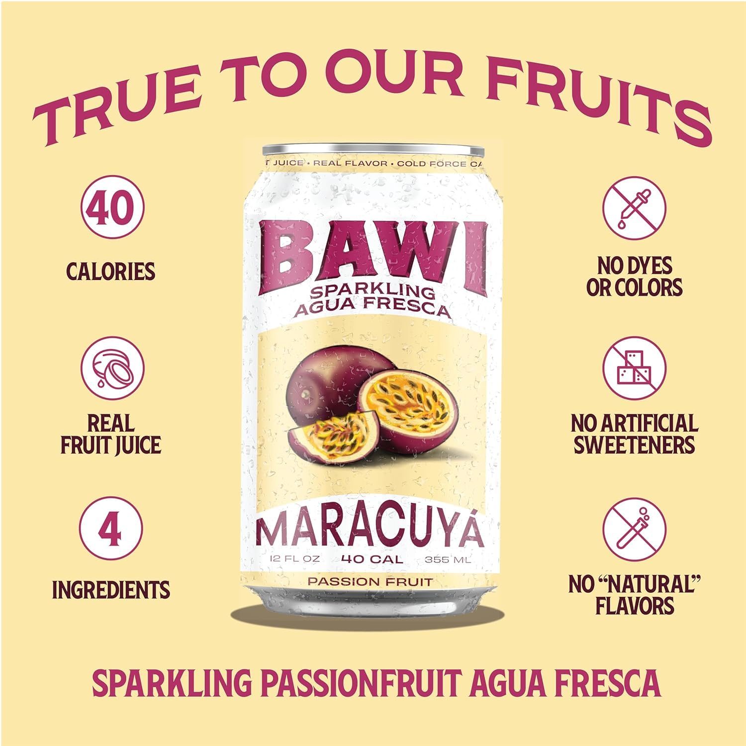 Bawi Sparkling Agua Fresca glass served, inviting refreshment for any moment