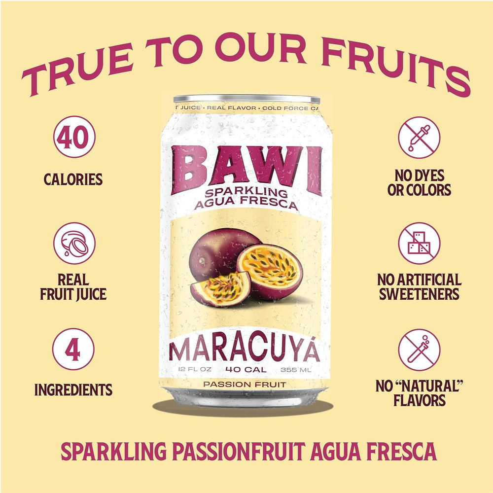 Bawi Sparkling Agua Fresca glass served, inviting refreshment for any moment