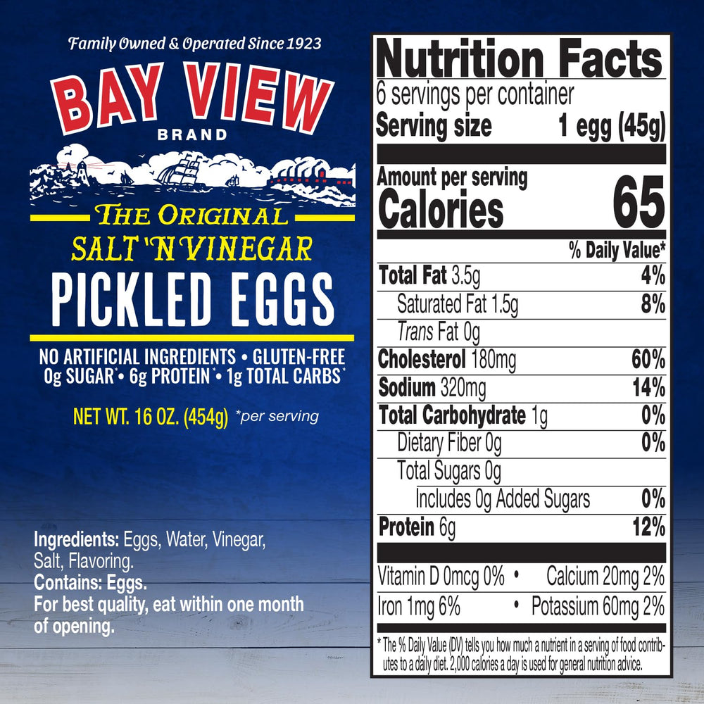 Boiled and peeled Bay View eggs, convenient for quick meals.
