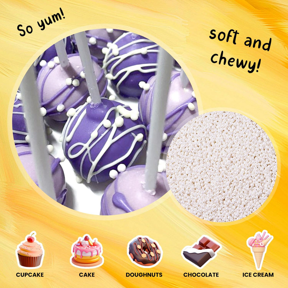 Bayep pearls on cookies add delicate pearl shine and visual appeal.