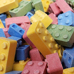 BAYSIDE CANDY Candy Blocks in assembly shot, ideal for colorful party snacks.