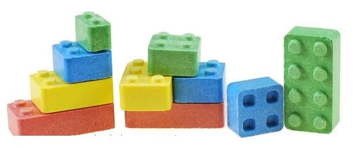 BAYSIDE CANDY Candy Blocks highlight sour fruit flavor in a bite-sized treat.