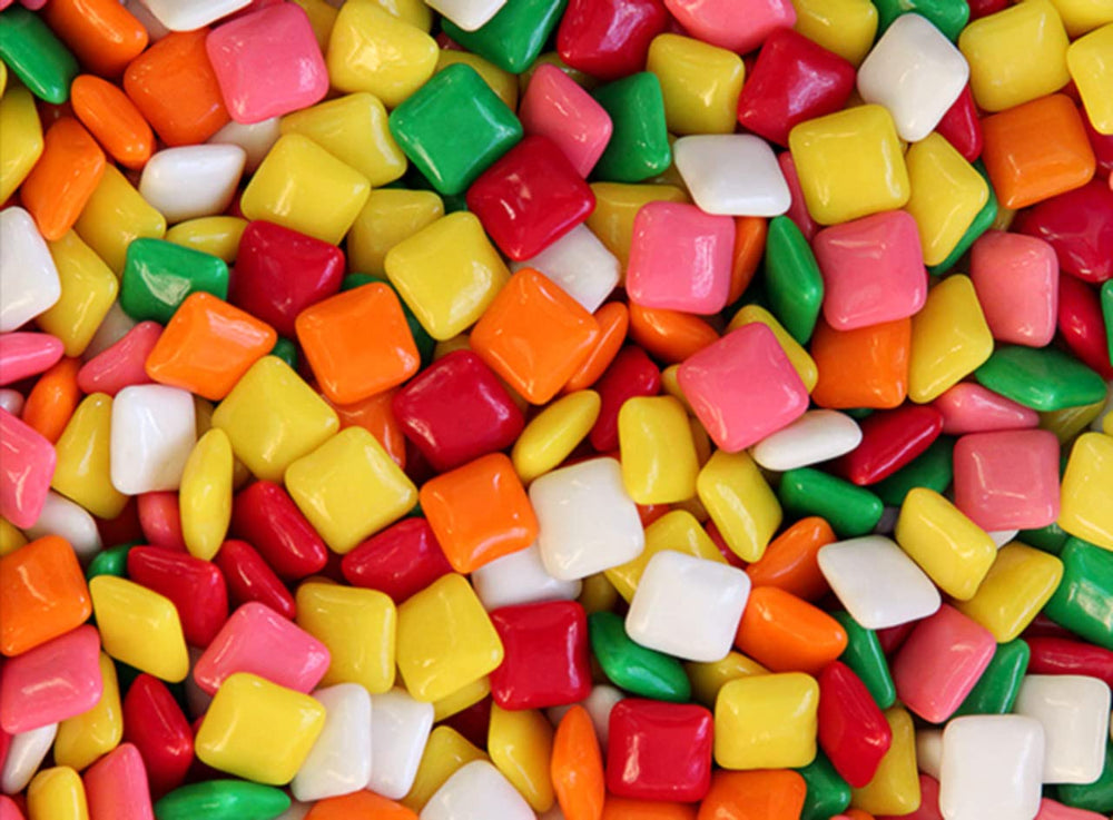Bayside Candy Chiclets assorted flavors bag, perfect for party favors and candy dishes.