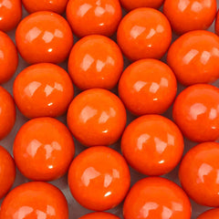 Bayside Candy orange gumballs 1-inch display buffet, adding color to parties.