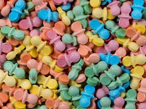 Bayside Candy Pacifiers 1 lb packaging image emphasizing bulk party treats for celebrations.