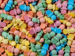 Bayside Candy Pacifiers 1 lb packaging image emphasizing bulk party treats for celebrations.