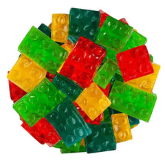 Bayside Candy rainbow gummies show assorted colors for party spreads.