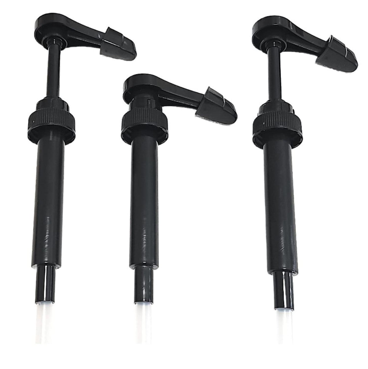 Bayside Traders syrup pump 3-pack with bottle cap cover for Jordan's Skinny Syrups for mess-free pours