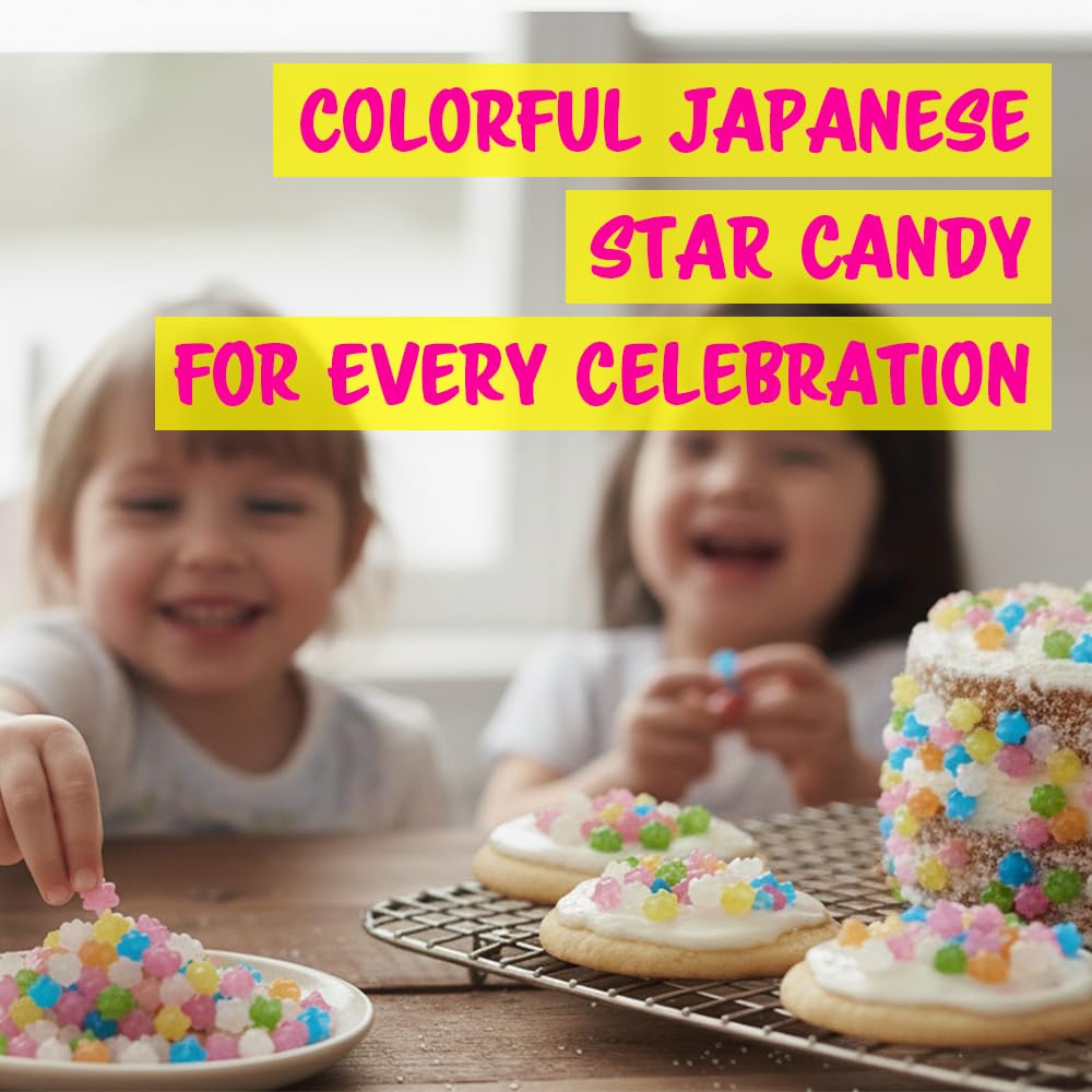 Bayu Konpeito stars elevate chocolate bark with colorful crunch