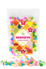 Bayu Konpeito candy stars on ice cream topping add vibrant color and crunch