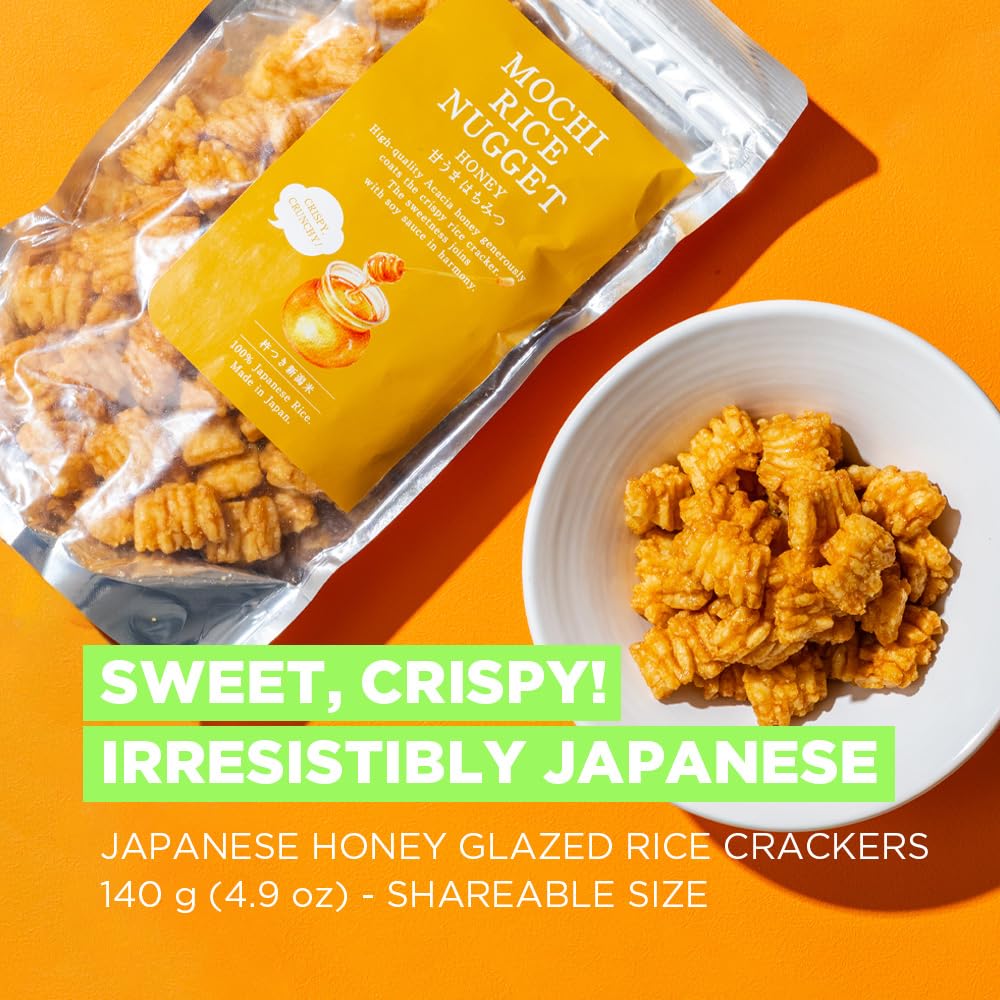 Bayu Mochi Rice Nuggets 4.9oz lunchbox snack in view.