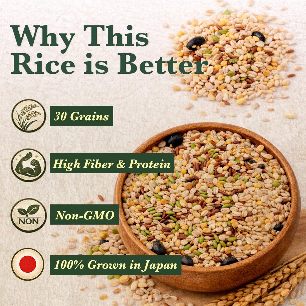 Bayu Store 30-grain mix in a bento for versatile meals.