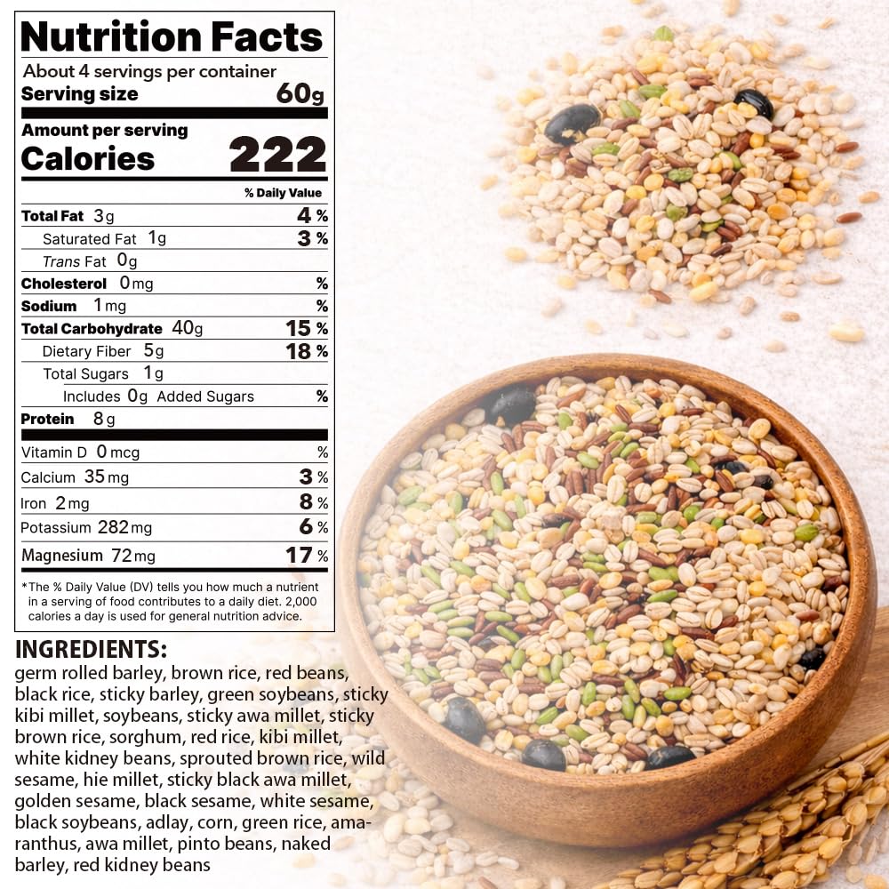 Bayu Store 30-grain multigrain mix cooked rice bowl with satisfying texture and aroma.