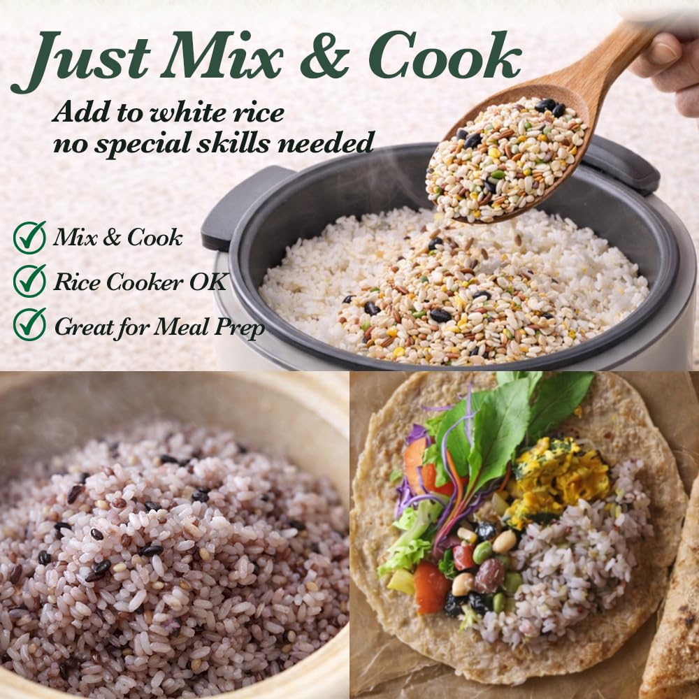 Bayu Store 30-grain mix with sprouted brown rice aroma boosting cooking.