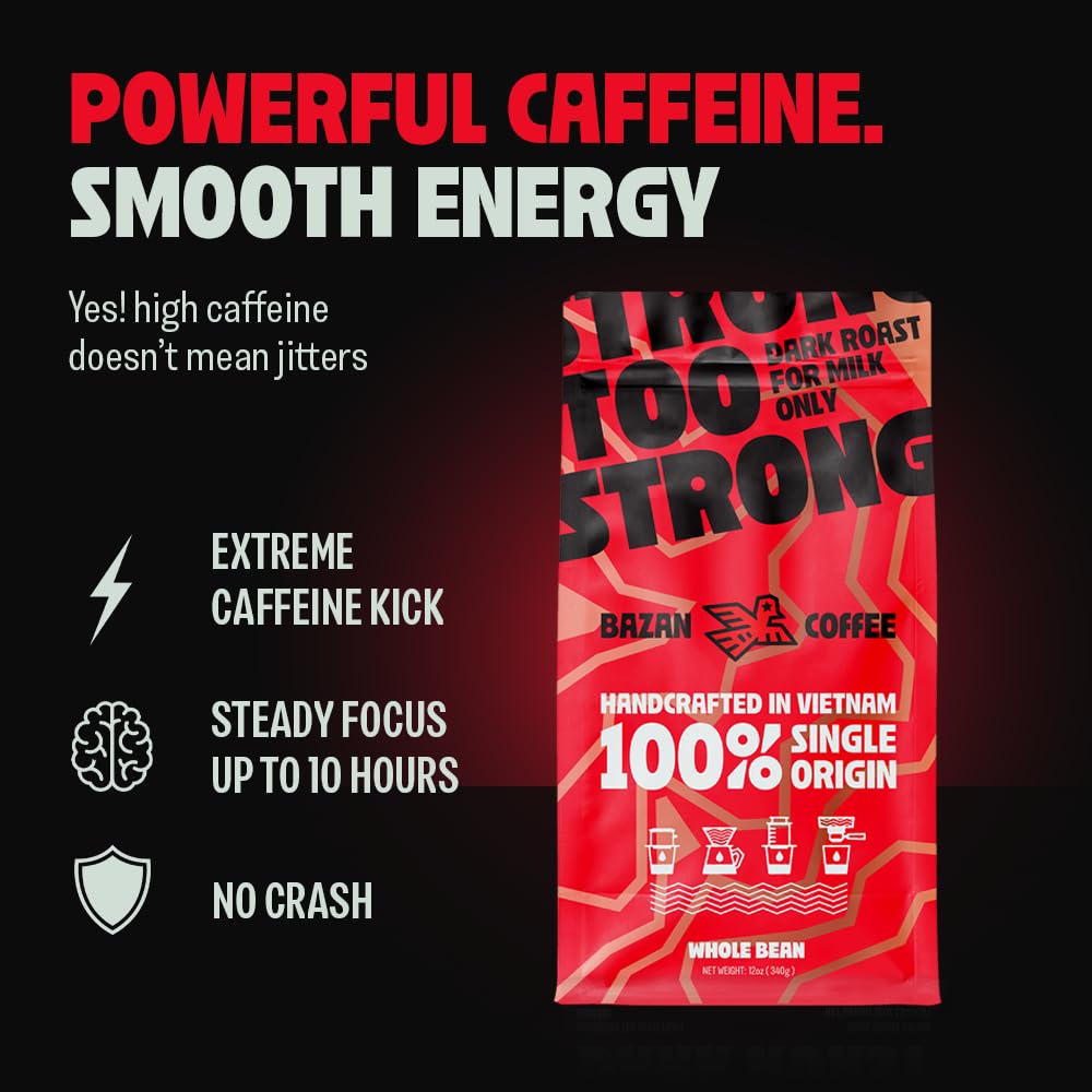 BAZAN COFFEE dark roast creates a smooth crema ideal for espresso shots.