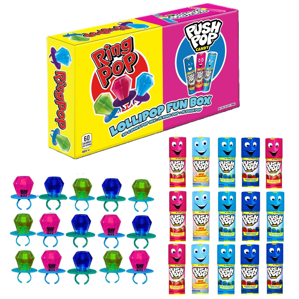Bazooka Candy Brands Easter variety pack full box for party favors.