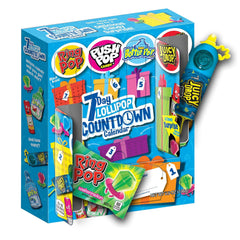 Bazooka Countdown Calendar box front view for gifting