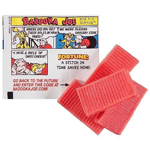 Halloween trick-or-treat gift bags featuring Bazooka gum.